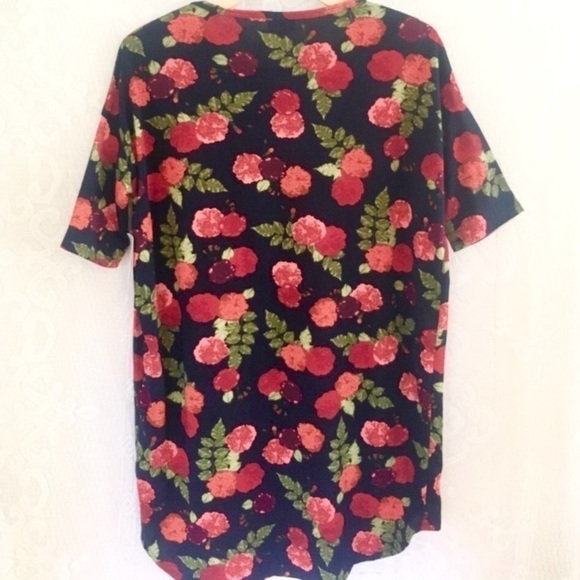 NEW! Short Sleeve Oversized Floral Lularoe Irma size XXS - Picture 5 of 9